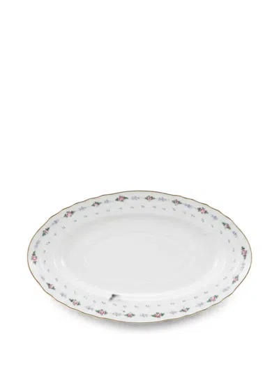 Ginori 1735 Vecchio Ginori Floral-print Serving Platter In White
