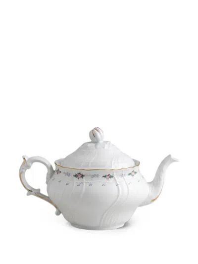 Ginori 1735 Vecchio Ginori Floral-print Teapot In White