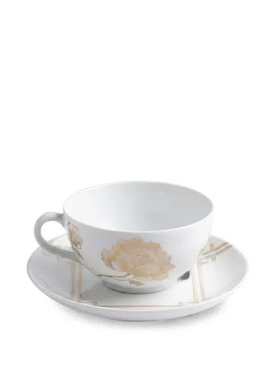 Ginori 1735 Venezia Floral-print Teacup In White