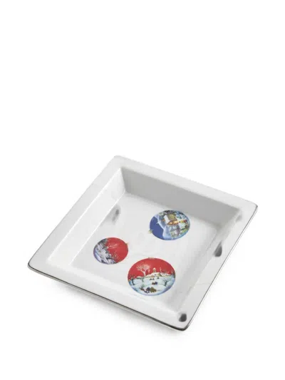 Ginori 1735 Villaggio Di Natale Trinket Tray In White