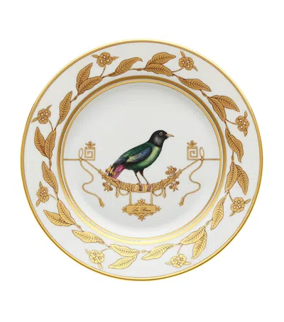 Ginori 1735 Volière La Brève Dessert Plate In Multi