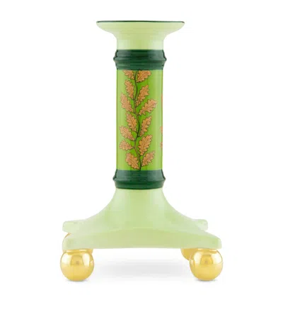 Ginori 1735 X Luke Edward Hall Fox Thicket Folly Candle Holder