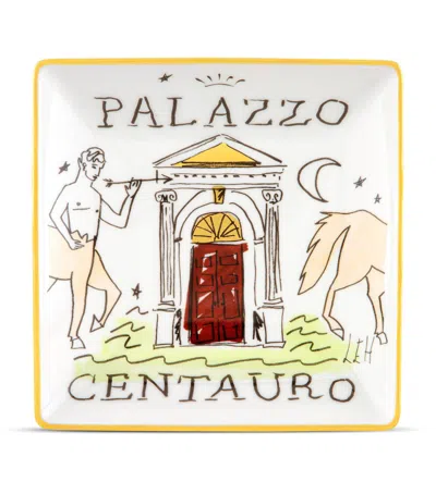 Ginori 1735 X Luke Edward Hall Palazzo Centauro Decorative Tray In Multi