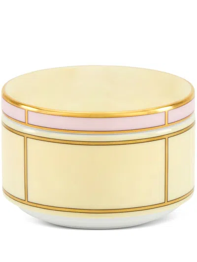 GINORI 1735 YELLOW DIVA PORCELAIN SUGAR BOWL