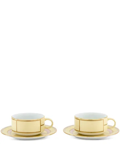 Ginori 1735 Yellow Diva Porcelain Tea Set