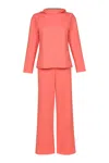 Ginta Orange Hoodie And Track Pants Set In Pink