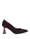 Gio Palma Woman Pumps Plum Size 6 Textile Fibers In Purple