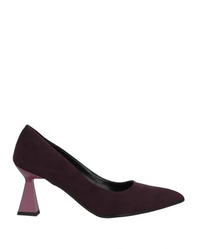 Gio Palma Woman Pumps Plum Size 6 Textile Fibers In Purple