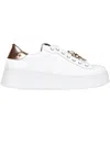 Gio+ Pia Leather Sneakers In White