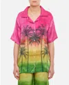 Gio+ Short Sleeves Silk Shirt In Multicolor