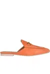 Gio+ Suede Mules In Orange