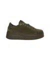 Gio+ Suede Sneakers With Platform Sole In Black