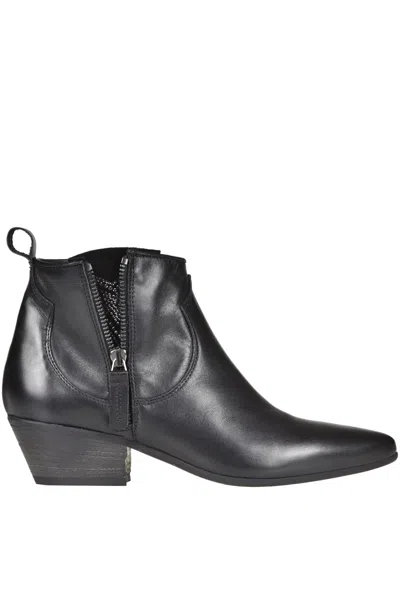 Gio+ Texani Leather Ankle Boots In Black