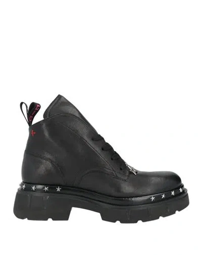 Gio+ Woman Ankle Boots Black Size 9 Leather