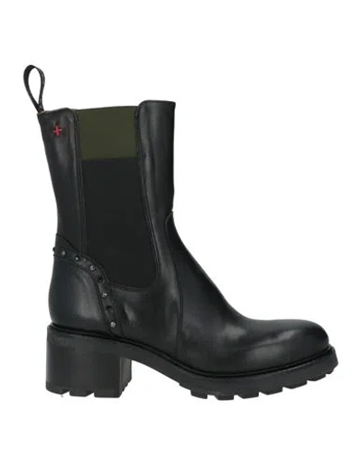 Gio+ Woman Ankle Boots Black Size 9 Leather