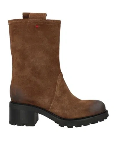 Gio+ Woman Ankle Boots Brown Size 11 Leather
