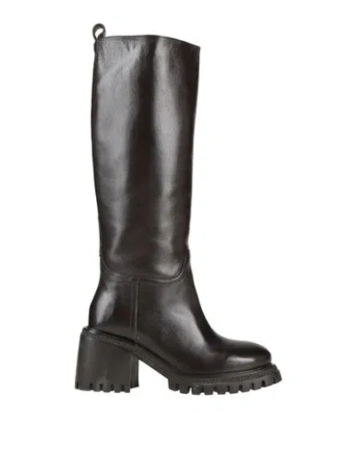 Gio+ Woman Boot Dark Brown Size 7 Leather