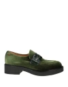 Gio+ Woman Loafers Green Size 7 Textile Fibers