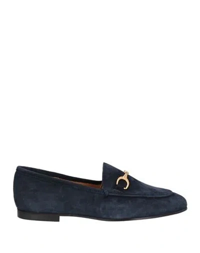 Gio+ Woman Loafers Navy Blue Size 8 Soft Leather
