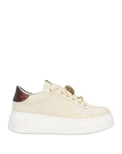 Gio+ Woman Sneakers Ivory Size 8 Leather