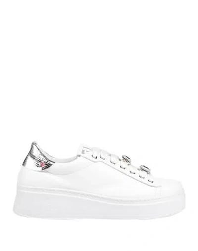 Gio+ Woman Sneakers White Size 6 Leather