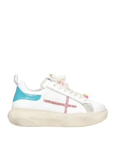 Gio+ Woman Sneakers White Size 8 Leather