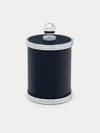 Giobagnara Amalfi Leather Small Box  Abask Luxury Gift In  Navy