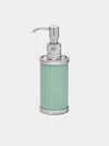 Giobagnara Amalfi Leather Soap Dispenser  Abask Luxury Gift In  Light Green