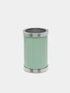 Giobagnara Amalfi Leather Toothbrush Holder In Green