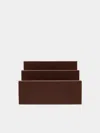 Giobagnara Arthur Leather Letter Holder  Abask Luxury Gift In  Brown