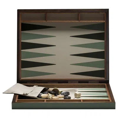 Pre-owned Giobagnara Backgammon Small Case In Brown