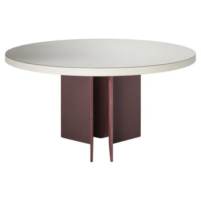 Pre-owned Giobagnara Bivio Round Dining Table By  In Gray