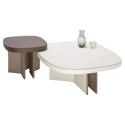 Pre-owned Giobagnara Bivio Small Coffee Table By Stephane Parmentier X  In Gray