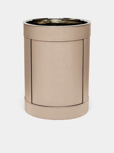 Giobagnara Brus Leather Wastepaper Bin