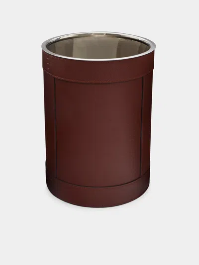 Giobagnara Brus Leather Wastepaper Bin  Abask Luxury Gift