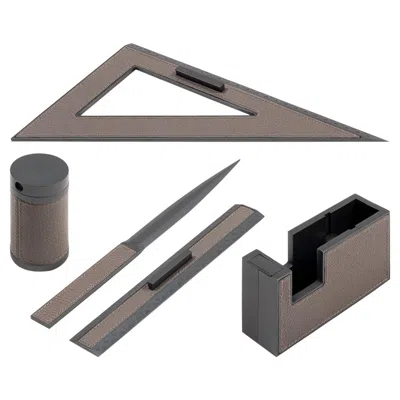 Pre-owned Giobagnara Curzio Desk Set In Gray