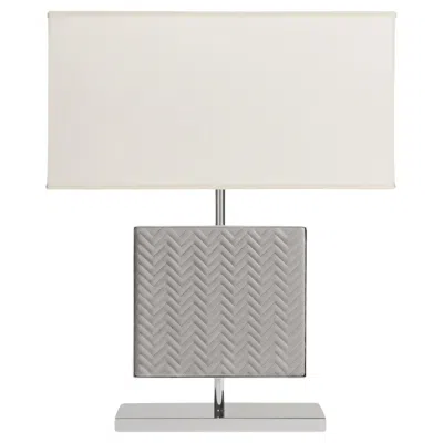 Pre-owned Giobagnara Ebe Herringbone Table Lamp By Riviere X  In Transparent