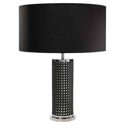 Pre-owned Giobagnara Flavia No 2 Hand-braided Table Lamp By Riviere X  In Black