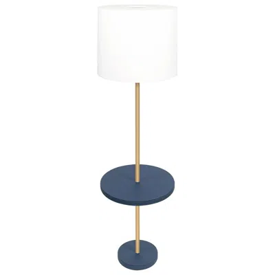 Pre-owned Giobagnara Frisio Tray Table Floor Lamp In Brown