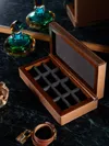 Giobagnara Jeff Leather Cufflinks Box  Abask Luxury Gift