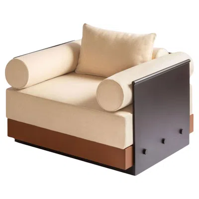 Pre-owned Giobagnara Lacan Armchair By Stephane Parmentier X  In Brown