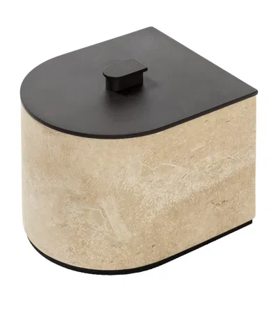 Giobagnara Large Marble-effect Nobble Box In Brown