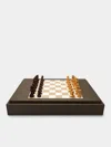 Giobagnara Leather Backgammon, Checkers, Chess And Dominoes Compendium  Abask Luxury Gift In Adult