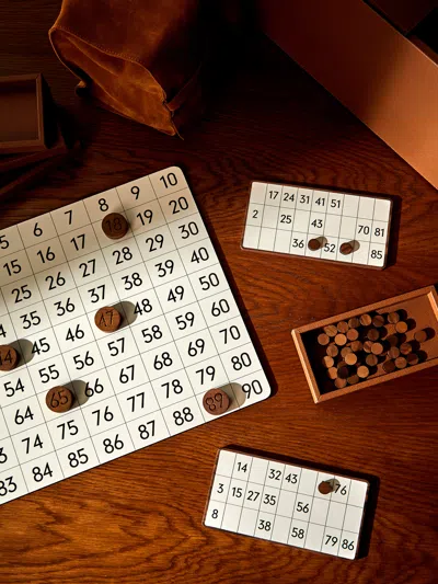 Giobagnara Leather Bingo Set