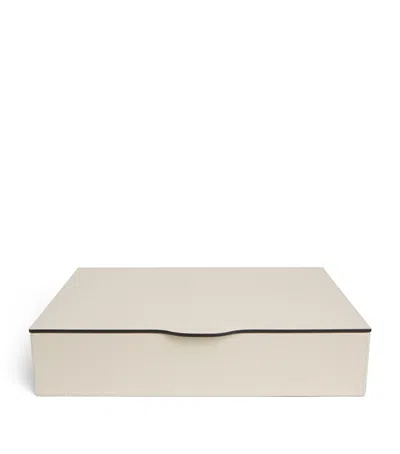 Giobagnara Leather Saint-germain Coffee Organiser In Neutral