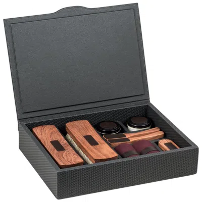 Pre-owned Giobagnara Luna Shoe Care Set In Black