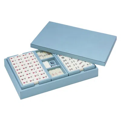Pre-owned Giobagnara Mahjong Game Set In Brown