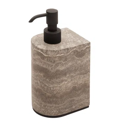 Giobagnara Marble-effect Noble Soap Dispenser In Brown