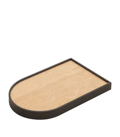 Giobagnara Medium Marble-effect Nobble Valet Tray In Brown