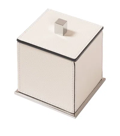 Giobagnara Mini Leather Firenze Box In Neutral